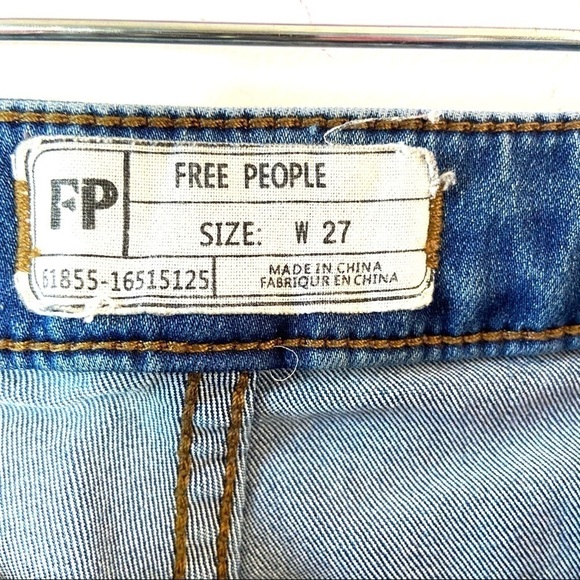 Free People Jeans High Waist Skinny Patch Pockets - Picture 4 of 8
